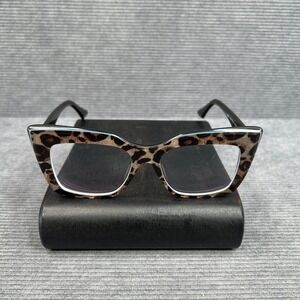 Vooglam JGA177782-04 Leopard Print Cat Eye Y2k Eyeglasses Brown 55-18-148